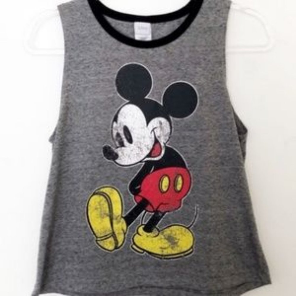 Disney Mickey Mouse Distressed‎ Graphic Tank Size Medium